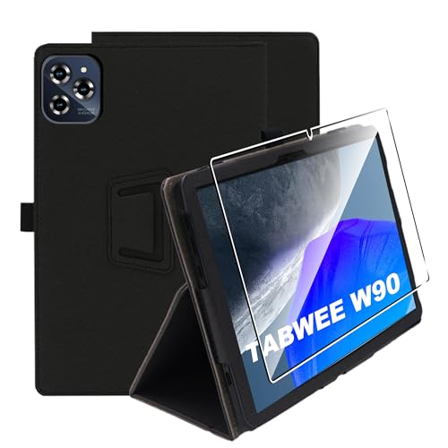 zZjoOoj Hülle Compatible with TABWEE W90 11 Zoll Tablet Schutzhülle, Tablet Protection Bundle with 1 Stück 9H Härte Anti-Kratzen Folie, Vertical Stand Function,Schwarz zZjoOoj Hülle Compatible with TABWEE W90 11 Zoll Tablet Schutzhülle, Tablet Protection Bundle with 1 Stück 9H Härte Anti-Kratzen Folie, Vertical Stand Function,Schwarz von zZjoOoj