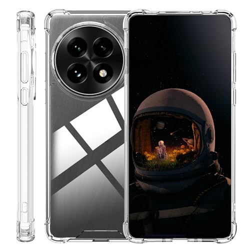 zZjoOoj Hülle für OnePlus 13 Case mit Stoßfest Schutzecken,Camera Protection,Soft TPU Bezel PC Back Plate Drop Protection OnePlus 13 Case -Transparent von zZjoOoj