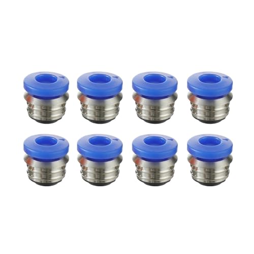 zhuhangyu 4/8 stücke 3D Drucker Teile Pneumatische Fittings Anschlüsse 2 * 4 PTFE Rohr Bowden Schnell Stecker 1,75mm Filament Hotend extruder Kit(Blue 8pcs) von zhuhangyu