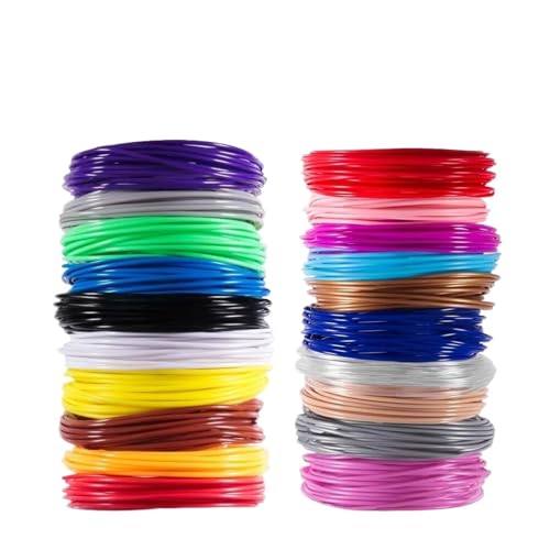 zhuhangyu 5M 5/10/20 Farben 3D Stift Minen Pla 3D Stift Druck Kabel Filament Druck Materialien Hohe Präzision drucker Kabel Mate(5M 20colors random) von zhuhangyu