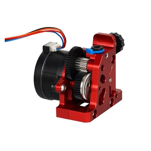 zhuhangyu Extruder Dual Gear Extruder Hartstahl Untersetzungsgetriebe Hochgeschwindigkeitsmotor 3D-Druckerteile for CR10 CR 10S Ender3 V2 VORON(Red ExtruderMotor) von zhuhangyu