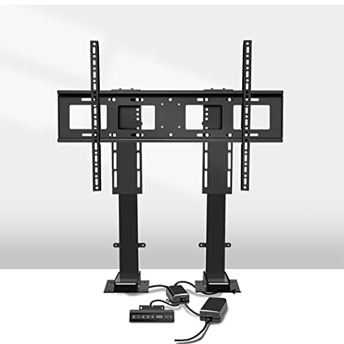 Motorisierter Aufzug für Fernseher, Hebemechanismus für Fernseher mit Fernbedienung, Hubhub mit Doppelmotor, 120 cm, für Fernseher von 55 bis 90 Zoll bis 90 kg von zkhKHZZY