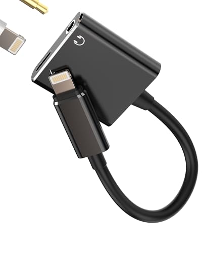 Lightning auf 3.5mm Kopfhörer Klinke Adapter(2in1)für Apple Auto AUX Audio Kabel Headphone Jack Und Laden Klinkenstecker Konverter aufladen Cable für iPad Kopfhöreranschluss Ladegerät für iPhone 14 13 von zoyuzan