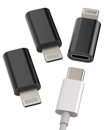 USB C Female auf Lightning Stecker Charging Adapter(3 Stück) für iPhone14 Ladekabel Type-c Klinke Buchse für Apple MFI Certified Devices Pd Power Data Sync Converter Zubehör für iPad Charger 3Pack von zoyuzan