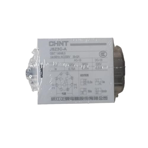 zxjwcm Zeitrelais JSZ3C-A Einschaltzeitrelais 0,5 s/5 s/30 s/3 min AC220V DC24V AC380V AC110V AC36V AC24V DC12V ST3P Zeitrelais(AC380V) von zxjwcm